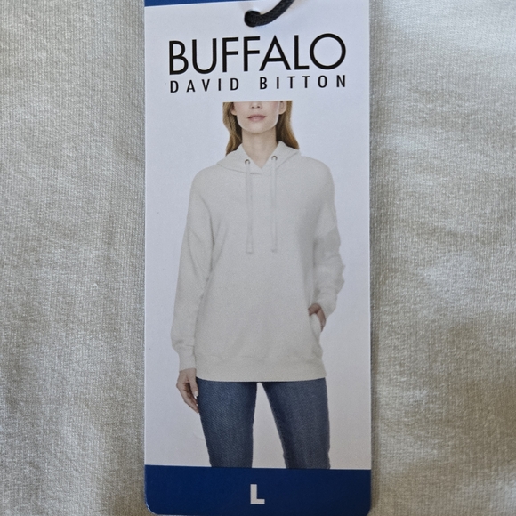 Buffalo David Bitton NWT Women's Sz L Super Soft Stretch Fleece Pullover Hoodie - Picture 3 of 16